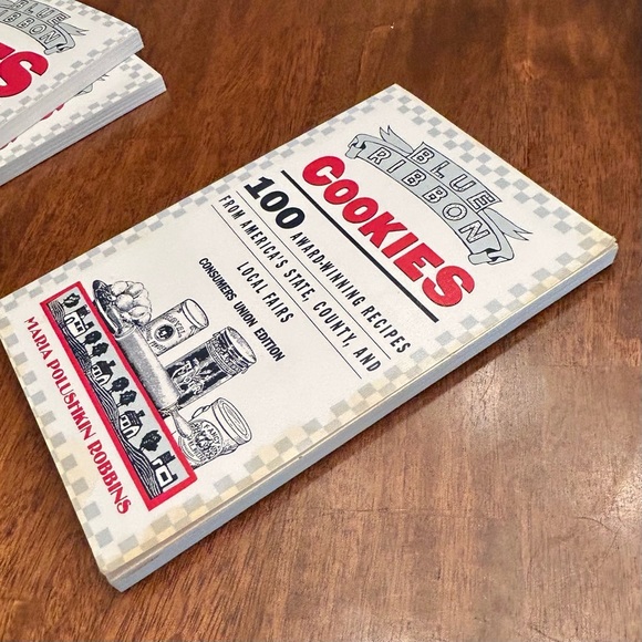 Vintage 1989 Blue Ribbon Cookbook Box Set 3 Pack Cookies Pies Pickles Preserves - Picture 9 of 9